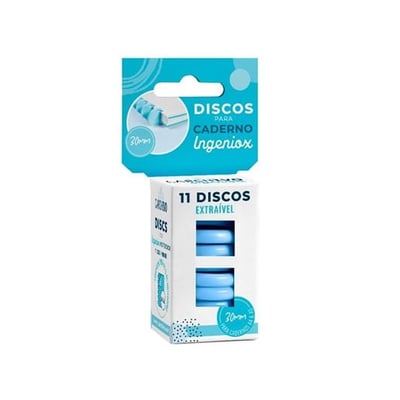 Recarga Caderno Inteligente 11 discos Azul 
