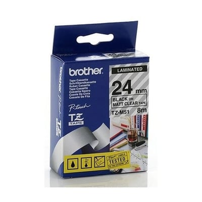 Fita Grav. Orig. Brother 24mmx8mts Mate/Preto