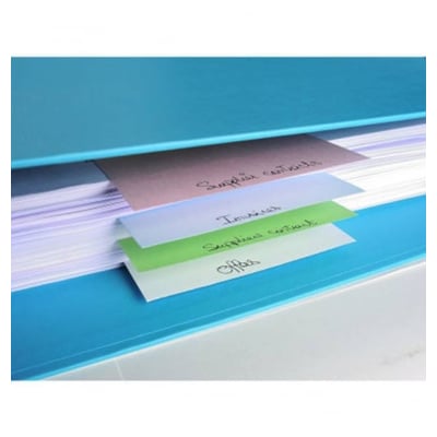 Separadores Cartolina 105x240mm c/furos - Pack 100