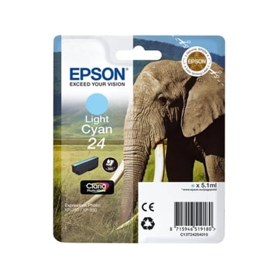 Cartucho de tinta Original Epson 24 Cian Claro