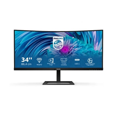 Monitor Philips E Line 346E2CUAE/00 monitor de ecrã 86,4 cm (34") 3440 x 1440 pixels Wide Quad HD+ LCD
