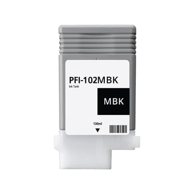 Tinteiro Compatível Canon PFI-102 Preto Mate