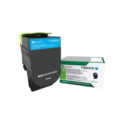 Toner Original Lexmark CS417/ CX417 Ciano