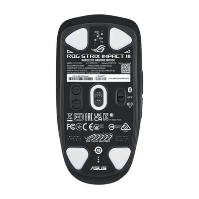 Rato Asus ROG Strix Impact III Wireless + Bluetooth Ótico 36000 DPI