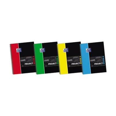 Cuaderno Espiral Oxford Project A4 Rayado - Pack 5