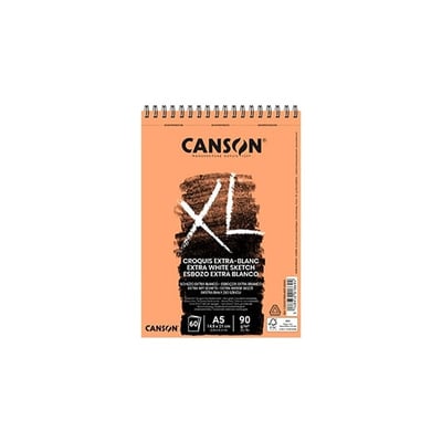 Bloc Espiralado Canson XL Extra Blanco A5 90gr 60