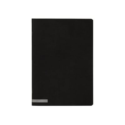 Cuaderno Grapado Cubierta Negra A5 Rayado 80Hojas -10un