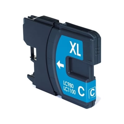 Tinteiro Comp. Brother LC980/LC985/LC1100 Ciano