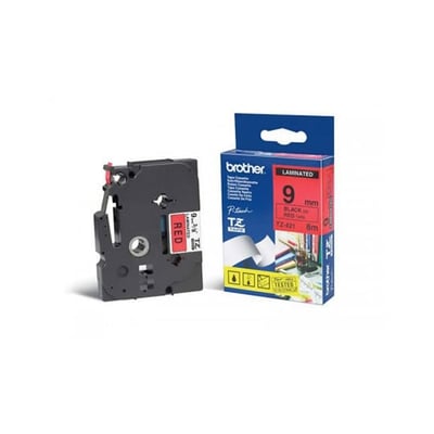 Fita Grav. Orig. Brother 9mmx8mts Vermelho/Preto
