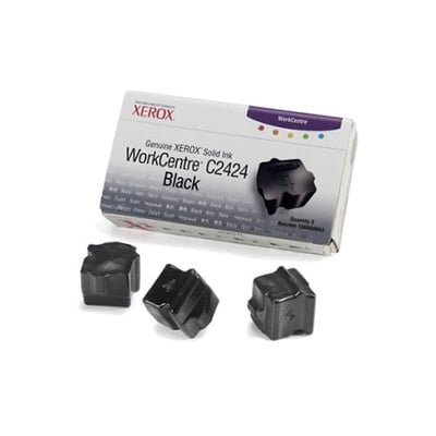 Tinta Sólida Original Xerox C2424 Preto Pack 3un