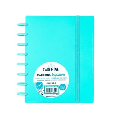 Caderno Inteligente A5 Quadriculado 80f Menta