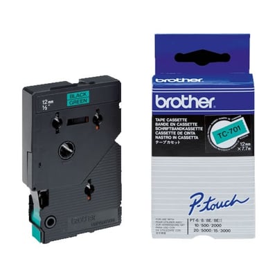 Fita Gravação Orig. Brother 12mm Verde/Preto