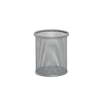Porta Lápices Redondo en Red Plata