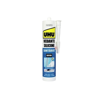 Silicone Sanitários e Cozinhas Branco UHU 280ml