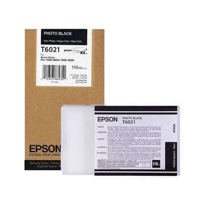 Cartucho de tinta Original Epson T6021 Negro Photo