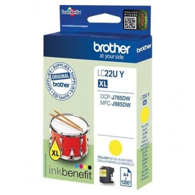 Cartucho de tinta Original Brother LC22U Amarillo