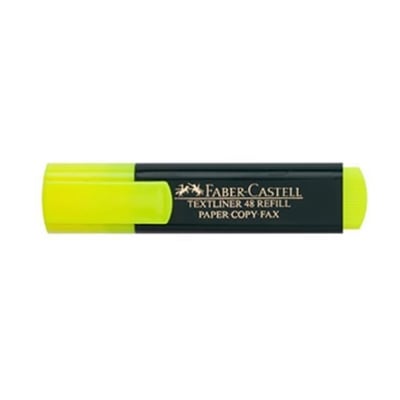 Marcador Faber-Castell Fluorescente Amarillo Cx 10