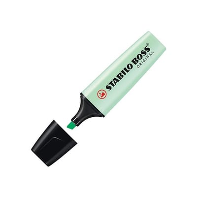 Marcador Stabilo Boss Pastel Menta - Pack 10