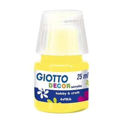 Tinta Acrílica Giotto Decor 25ml Amarillo - Pack 6