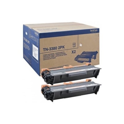 Pack Toners Originais Brother TN-3380 Preto