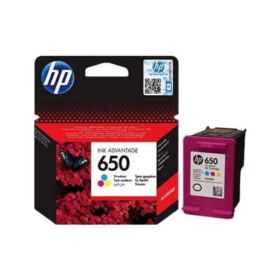 Cartucho de tinta Original HP 650 (CZ102A) Colores