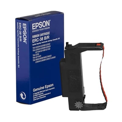Fita Original Epson ERC30/34/38 Preto/Vermelho