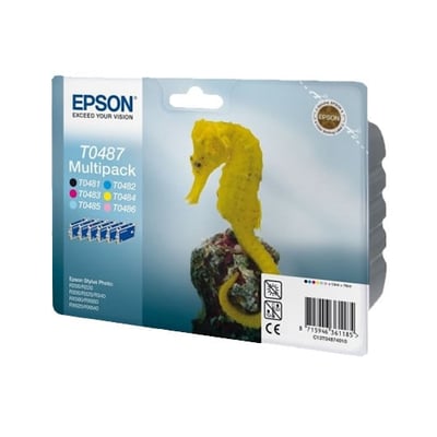 Cartucho de tinta Original Epson T0487 Pack 6 Colores