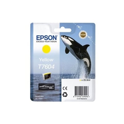Cartucho de tinta Original Epson T7604 Amarillo