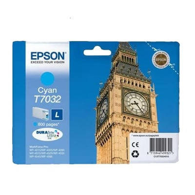 Cartucho de tinta Epson T7032 Standard Cian