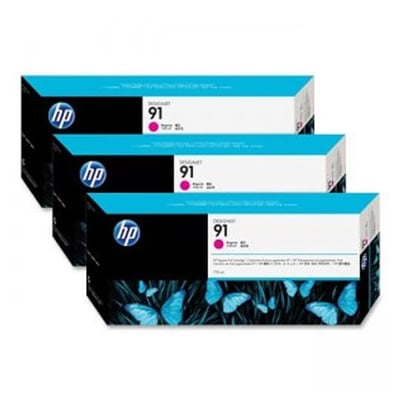 Cab. de Imp. HP 91 (C9484A) Magenta Pack 3