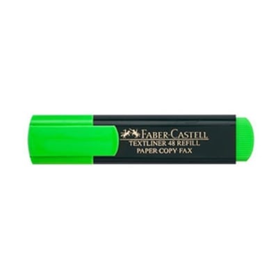 Marcador Faber-Castell Fluorescente Verde Cx 10