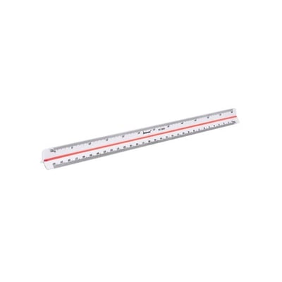 Régua Escala Triangular 30cm (1:100,1:200)