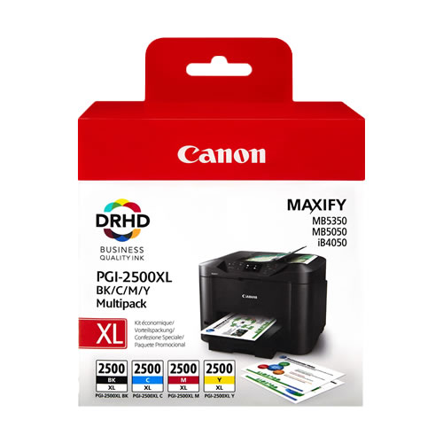 Tinteiro Original Canon PGI-2500 XL Pack 4 cores