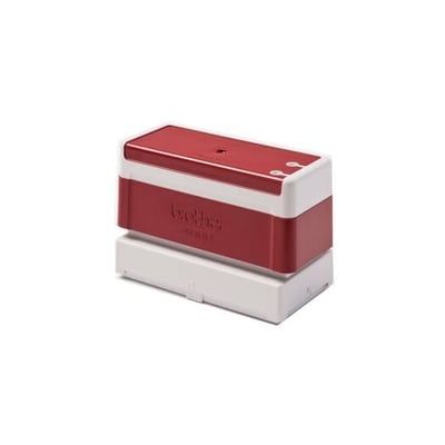 Estrutura Carimbo Brother 40mm x 90mm Vermelho