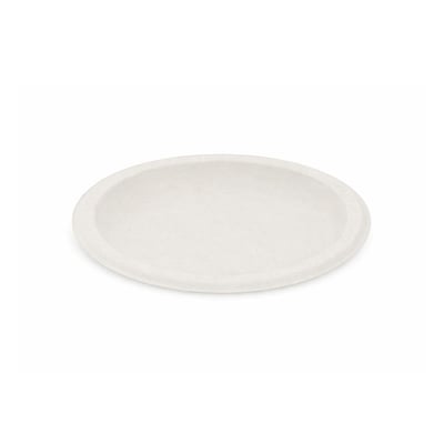 Pratos 22cm Celulose Redondo Branco - 50un