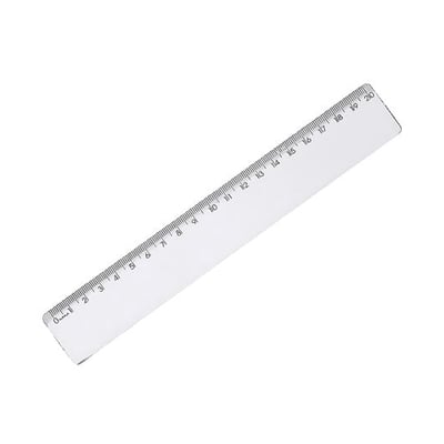 Régua Plástico Cristal 20 cm