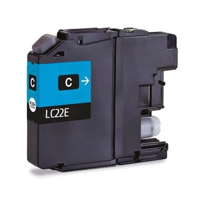 Tinteiro Compatível Brother LC22E Ciano