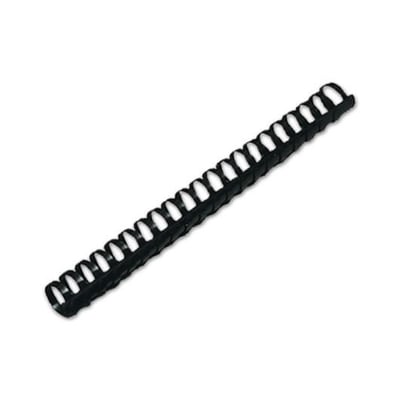 Anillas de PVC para encuadernar 14mm p/110hojas caja 100un Negro