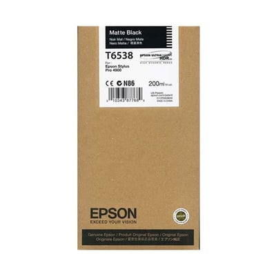 Cartucho de tinta Original Epson T6538 Negro Mate