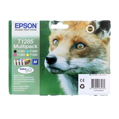 Pack Tinteiros Originais EPSON T1285 (Preto, Ciano, Magenta, Amarelo)