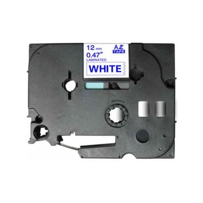 Fita Laminada Comp Brother 12mmx8mts Branco/Azul