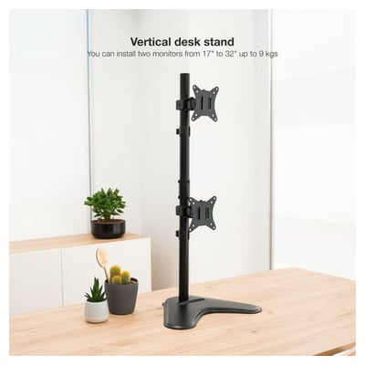 Suporte para Monitores TooQ DB1703TNV-B (2 monitores)