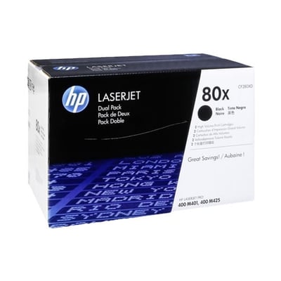 Toner Original HP 80X (CF280X) Pack Duplo
