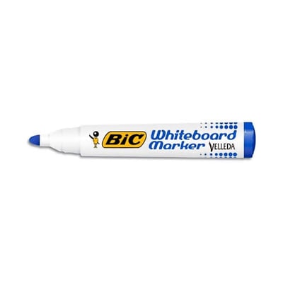 Marcadores BIC Velleda 1701 Pack12 Azul