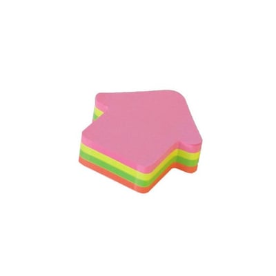 Bloco Adesivo Motivo Seta 70x70mm 200Fls