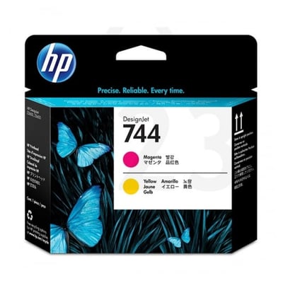 Cabezal de impresión original HP 744 Magenta/Amarillo