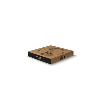 Caixa Pizza Cartão Kraft 24x24x3,8cm - 100un