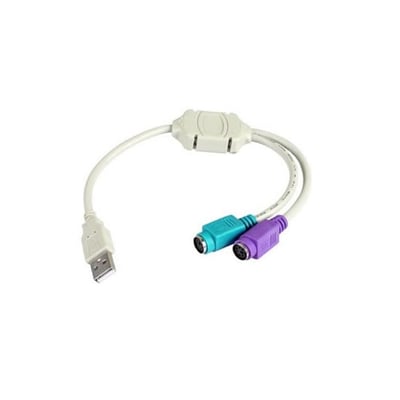 Adaptador USB Macho - 2 x PS2
