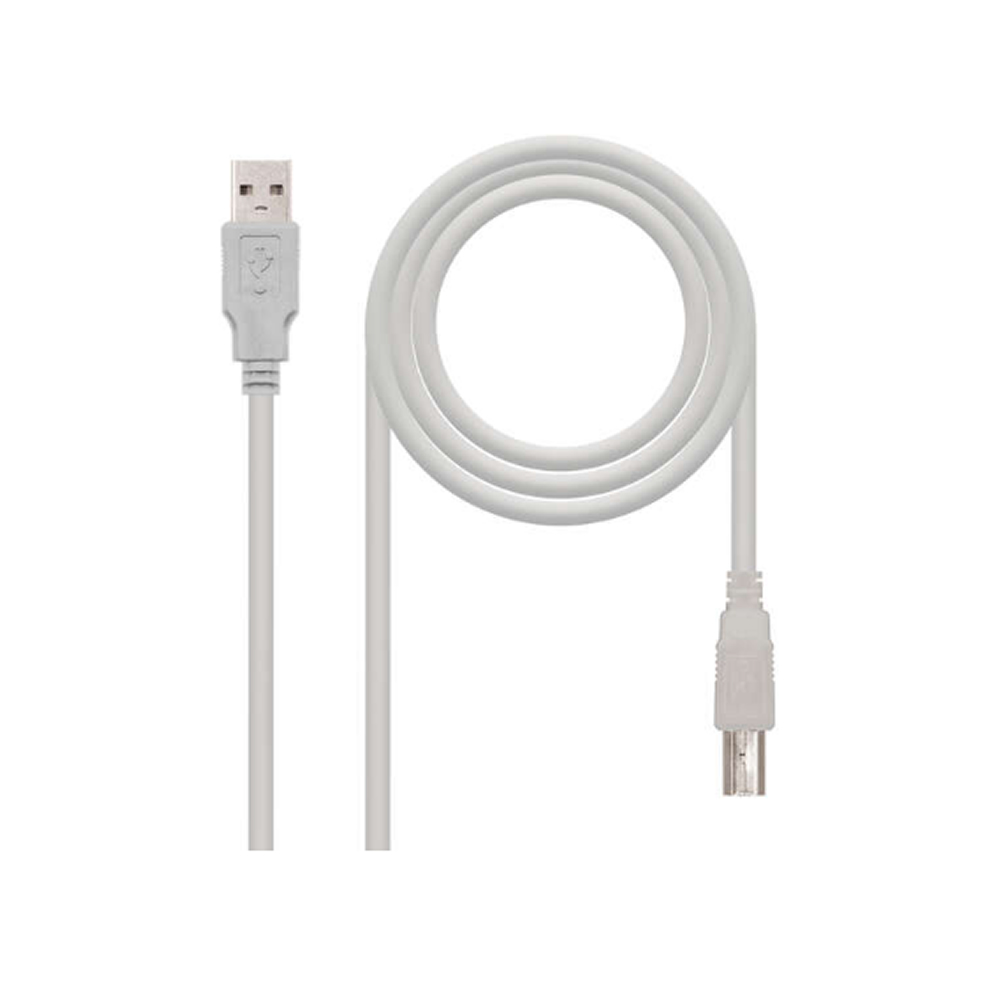 Cabo USB 2.0 A/B 1.8m - Branco