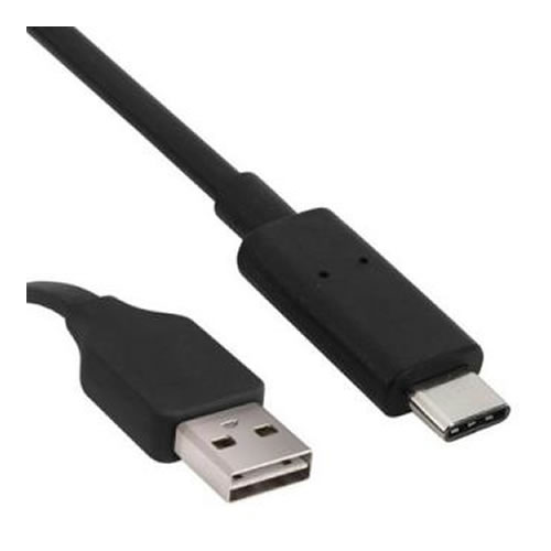 Cabo USB A Tipo-C 1m - Preto